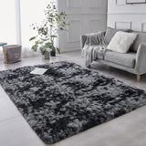 TABAYON Shaggy Navy Blue Rug, 2x3 Area Rugs for Living Room, Anti-Skid Extra Comfy Fluffy Floor Carpet for Indoor Home Decorative