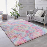 TABAYON Shaggy Navy Blue Rug, 2x3 Area Rugs for Living Room, Anti-Skid Extra Comfy Fluffy Floor Carpet for Indoor Home Decorative