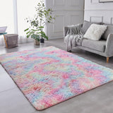 TABAYON Shaggy Navy Blue Rug, 2x3 Area Rugs for Living Room, Anti-Skid Extra Comfy Fluffy Floor Carpet for Indoor Home Decorative