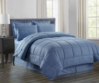 Decor&More Home Essentials 8 Piece Embossed Vine Bed in a Bag