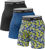Pair of Thieves Men’s Long Boxer Briefs – Soft, Breathable, Quick Dry Underwear with 4-Way Stretch – Multi-Pack