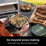 Ninja Artisan Outdoor Pizza Oven, 12-inch, 3-minute Pizza, Neapolitan, Thin Crust, New York Chicago, Custom, 700F Max Temperature, Electric Heat, Bake, Broil, Proof, Warm, MO201