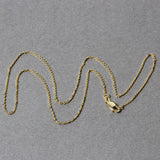 14k Yellow Gold Diamond Cut Cable Link Chain 1.1mm