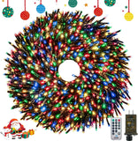50FT 1000 LED Christmas Cluster Lights, Firecracker String Lights with Remote & 8 Modes & Timer, Waterproof Fairy Twinkle Light Plug in for Indoor Outdoor Party Garden Xmas Tree Decoration, Warm White