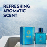 NovoGlow Verse Adonis Eau De Parfum for Men 3.4 Fl. Oz. 100ml Men's Perfume Refreshing Combination of Woody Floral & Fruity Scents - Masculine Scent Lasts All Day A Gift for Any Occasion