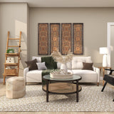 Deco 79 Rustic Metal Cowbell Decorative Bells, 4" x 3" x 29.01", Gold