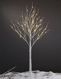 LIGHTSHARE LED Birch Tree Light Set - 4ft, 6ft, 8ft Trees with Warm White Lights - Indoor Outdoor Christmas Wedding Party Decorations (3-Pack)