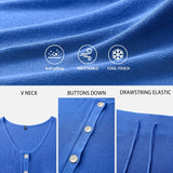 Arach&Cloz Women's Lightweight 2 Piece Sets Summer Vacation Button Top and Maxi Skirt Outfits 2025