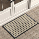 ubdyo Extra Durable Door Mat - Dirt Trapping Outdoor Welcome Mats - Non-Slip Outdoor Indoor Entrance - Low Profile Front Doormat (30" x 17", Bright Brown)