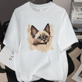 Womens Trendy Stylish Cotton Short-sleeve Top
