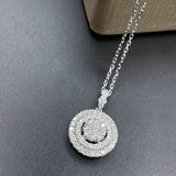 925 Silver Zirconium Oxide Collarbone Necklace