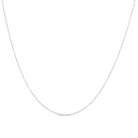 .925 Sterling Silver 0.7mm Slim and Dainty Unisex 18" Inch Ball Bead Chain Necklace