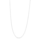 .925 Sterling Silver 0.7mm Slim and Dainty Unisex 18" Inch Ball Bead Chain Necklace