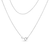 .925 Sterling Silver 1/5 Cttw Round Diamond Love 18" Pendant Necklace (I-J Color, I2-I3 Clarity)