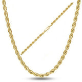 .925 Sterling Silver 1.5MM Diamond Cut Rope Chain Necklace