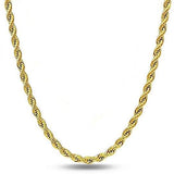 .925 Sterling Silver 1.5MM Diamond Cut Rope Chain Necklace