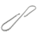 925 Sterling Silver 1.5mm Diamond Cut Rope Chain