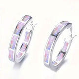 925 Sterling Silver Circular Hoop Earrings