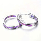 925 Sterling Silver Circular Hoop Earrings