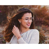 925 Sterling Silver Hoop Handpicked AAA+ Quality 7.5-8mm White Freshwater Cultured Pearl Dangle Drop Earrings Jewelry for Women Girls
