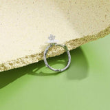 925 Sterling Silver White Cherry Blossom Shell Pearl Flower Branch Rings