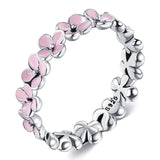 925 Sterling Silver Women Ring Romantic Plum Ring