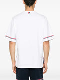 Thom Browne Men Rwb Stripe T-Shirt