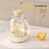 Dundun Cup Curling Ice Cube Tray Non Contact Handle Portable Icing