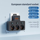 European Standard Multi-plug Household Power Row Plug