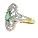 .70ct Emerald Diamond Ring 10KT Yellow Gold