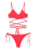 The Attico Women Bikini With Rubber Logo
