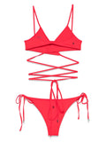 The Attico Women Bikini With Rubber Logo
