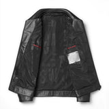 Genuine Leather Short Lapels Sheepskin Business Trends Handsome Jacket Coat