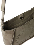 Stella Mccartney Women Alter Suede Shoulder Bag With Piping Details