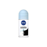 Nivea Invisible Black & White Pure Roll-On Deodorant: 48H Odor & Anti-Stain Protection, Alcohol-Free Formula