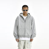 Fashionable Hooded Cardigan Layered Sweatshirt Mens Trendy Hoodie