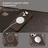First-layer Cowhide Magnetic Protective Case For Phones