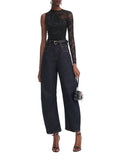 Self-Portrait Women One Shoulder Floral Lace Top