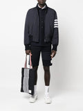 Thom Browne Men Bomber Jacket With 4-Stripe Detail