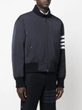 Thom Browne Men Bomber Jacket With 4-Stripe Detail