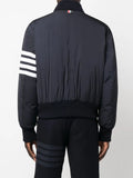 Thom Browne Men Bomber Jacket With 4-Stripe Detail