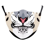 Wansheng Digital Printing Face Animal Tiger Ear Hanging Double-layer Mask