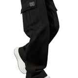 Mens Loose Fit Work Pants With A Drawstring