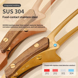 304 Stainless Steel Barbecue Tongs For Camping Grilling And Pan-Frying Steak