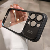 All-inclusive Large-view Window Phone Case With A Built-in Camera Shutter Button