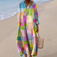 Long Sleeve Shirt Dress Women's Casual Floral