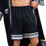 Men's Creative Simple And Versatile Baroque-style Satin Shorts