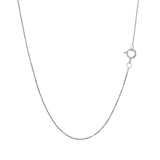14k White Gold Classic Box Chain 0.45mm