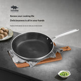 Cross-border 304 Stainless Steel Egg Fryer Stir-Fry Wok Pancake-Specific Non-Stick Pan