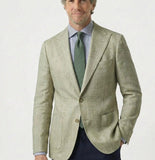 Mens Casual Plaid Jacket With Digital Print